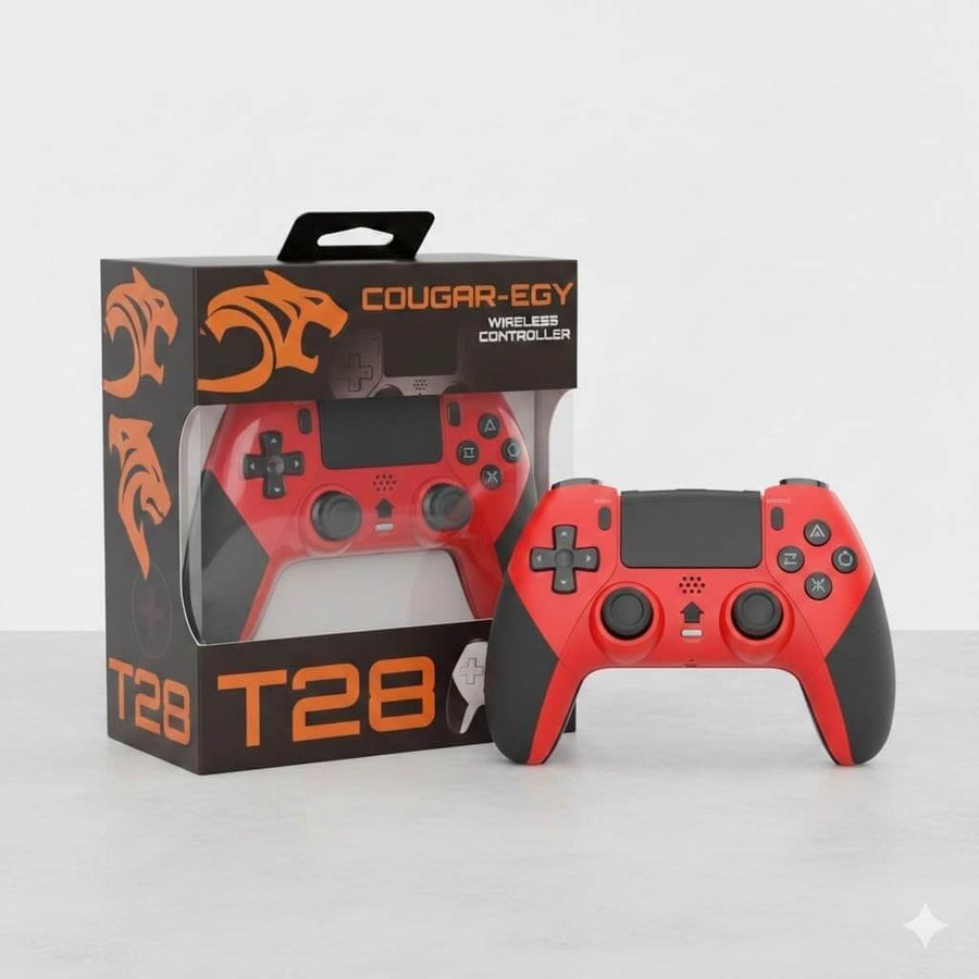 Cougar T28 Wireless Gamepad Controller | Bluetooth Wireless | PlayStation 4 · PC · Mobile | Dual Vibration | Touchpad | 