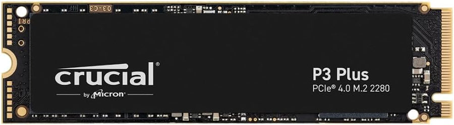 Crucial P3 Plus 1TB M.2 2280 PCIe Gen4 NVMe Internal SSD | 5,000 MB/s Read · 3,600 MB/s Write | Micron 176-Layer 3D NAND