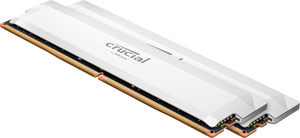 Crucial Pro DDR5 32GB Kit (2x16GB) White Edition | 6000MT/s CL36 | Intel XMP 3.0 Ready | On-Die ECC | Plug-and-Play 4800MT/s | Anodized Aluminum Heat Spreader | Intel 13th-14th Gen + AMD Ryzen 7000+ | Premium White Build Aesthetic