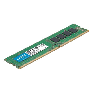 Crucial CB8GU3200 8GB DDR4-3200 Desktop Memory | DDR4 · 8GB (1 x 8GB) | 3200MT/s · PC4-25600 | CL22 · 22-22-22 · 1.2V | 288-Pin UDIMM · Unbuffered Non-ECC