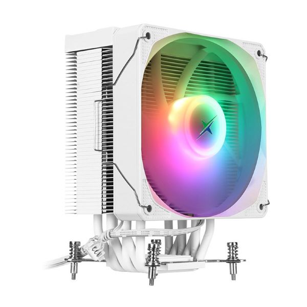 XANDER Whirlwind Pro White WA40528 CPU Air Cooler | 6 Copper Heatpipes | 120 × 120 × 25 mm ARGB PWM Fan | White
