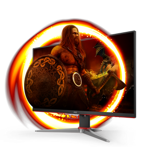 AOC 24G2SP 23.8-inch Frameless Gaming Monitor | Full HD 1920x1080 · 165Hz · 1ms MPRT | IPS · 178°/178° · 300 cd/m² | Adaptive Sync · 130mm Height Adjust · Pivot | HDMI · DisplayPort · VGA | Black