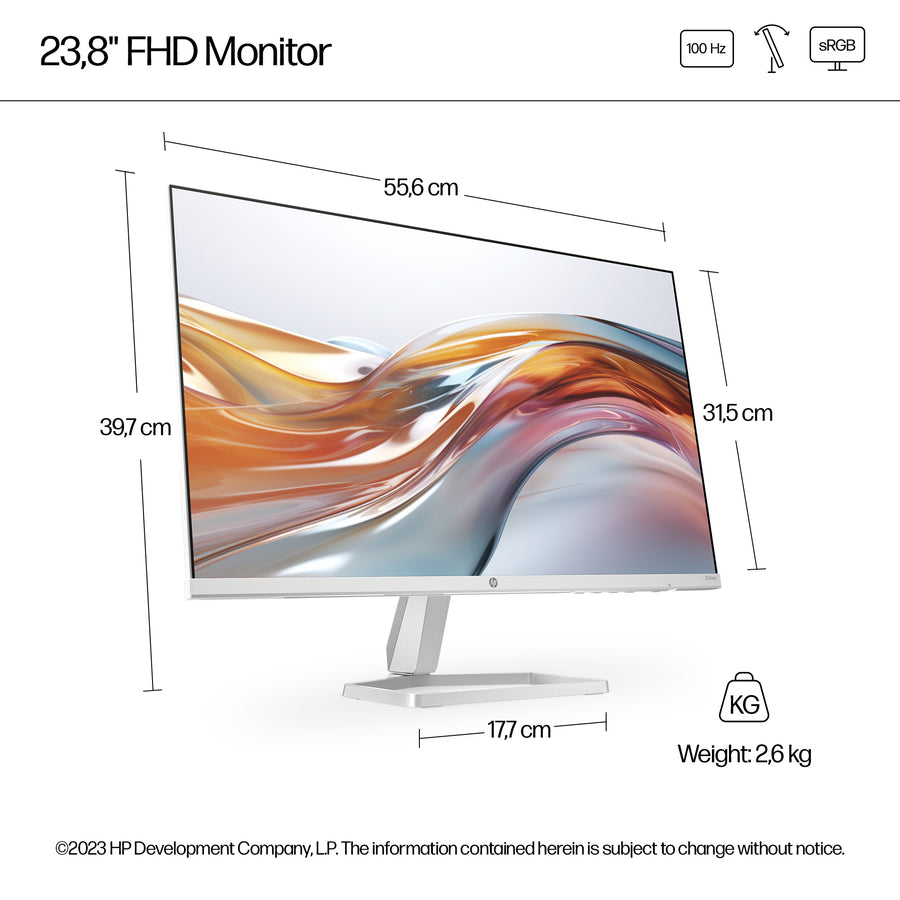 HP Series 5 524sw 24-Inch Gaming Monitor | Full HD | 100Hz | IPS | 99% sRGB