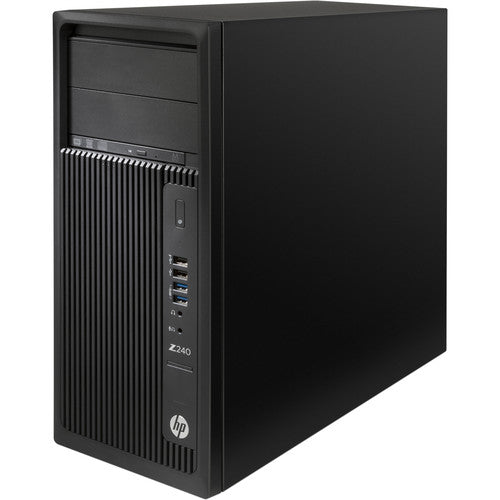 HP Z240 Tower Workstation PC | Intel Core i5 · 6th Gen · Quad-Core | Intel C236 Chipset | 16 GB DDR4 | 500 GB Storage | Intel HD Graphics 530 | Black