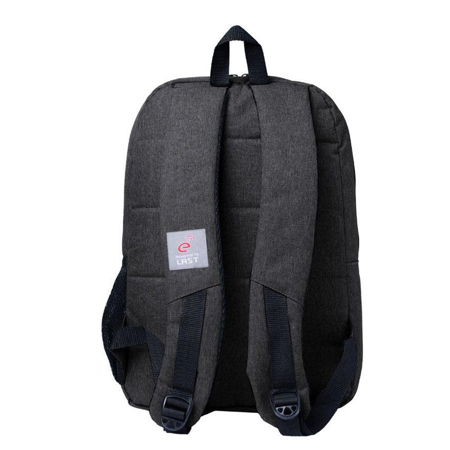 E-train BG91B Laptop Backpack | Fits laptops up to 15.6″ | Nylon · Padded laptop compartment with safety strap | Front z