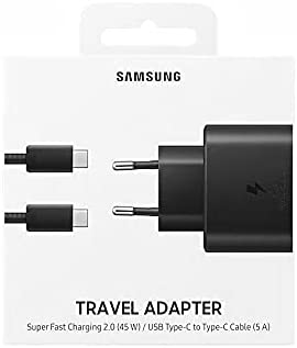 Samsung EP-TA845 45W Super Fast Charging 2.0 Travel Adapter | USB Type-C · PD 3.0 with PPS | 45W / 25W Super Fast Chargi