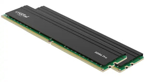 Crucial Pro DDR4 16GB Single Stick Black | 3200MHz CL22 | JEDEC Standard | Low-Profile Aluminum Heat Spreader | 1.2V Energy Efficient | Dual Rank 2Rx8 | 288-Pin UDIMM | Universal Intel + AMD Compatibility | Premium Pro Series