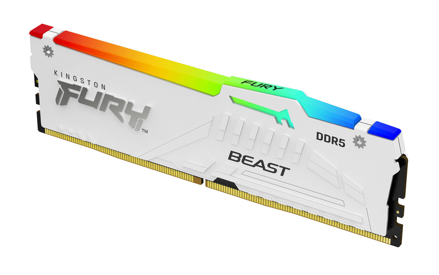 Kingston Fury Beast 32GB (2x16GB) DDR5 6000MHz Desktop Memory | White