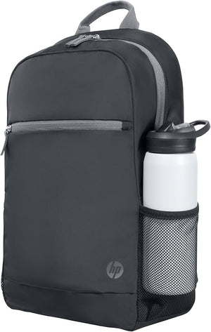 HP 9W0Z7AA Laptop Backpack | Fits laptops up to 15.6″ | Water-resistant · EPE-foam padded laptop compartment | 305 × 110 × 440 mm · 370 g | Air-mesh back panel | Grey