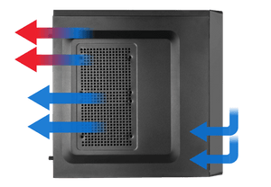 Nox COOLBAY RX -NXCBAYRX PC Case | Micro-ATX | Mesh Front