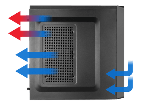 Nox COOLBAY RX -NXCBAYRX PC Case | Micro-ATX | Mesh Front