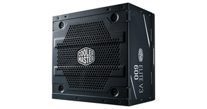 Cooler Master Elite V3 230V 600W ATX Power Supply | 600W Continuous · >80% Average Efficiency | Active PFC | Quiet 120 mm Fan | 3-Year Warranty | Black