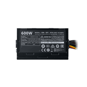 Cooler Master Elite V3 230V 600W ATX Power Supply | 600W Continuous · >80% Average Efficiency | Active PFC | Quiet 120 mm Fan | 3-Year Warranty | Black