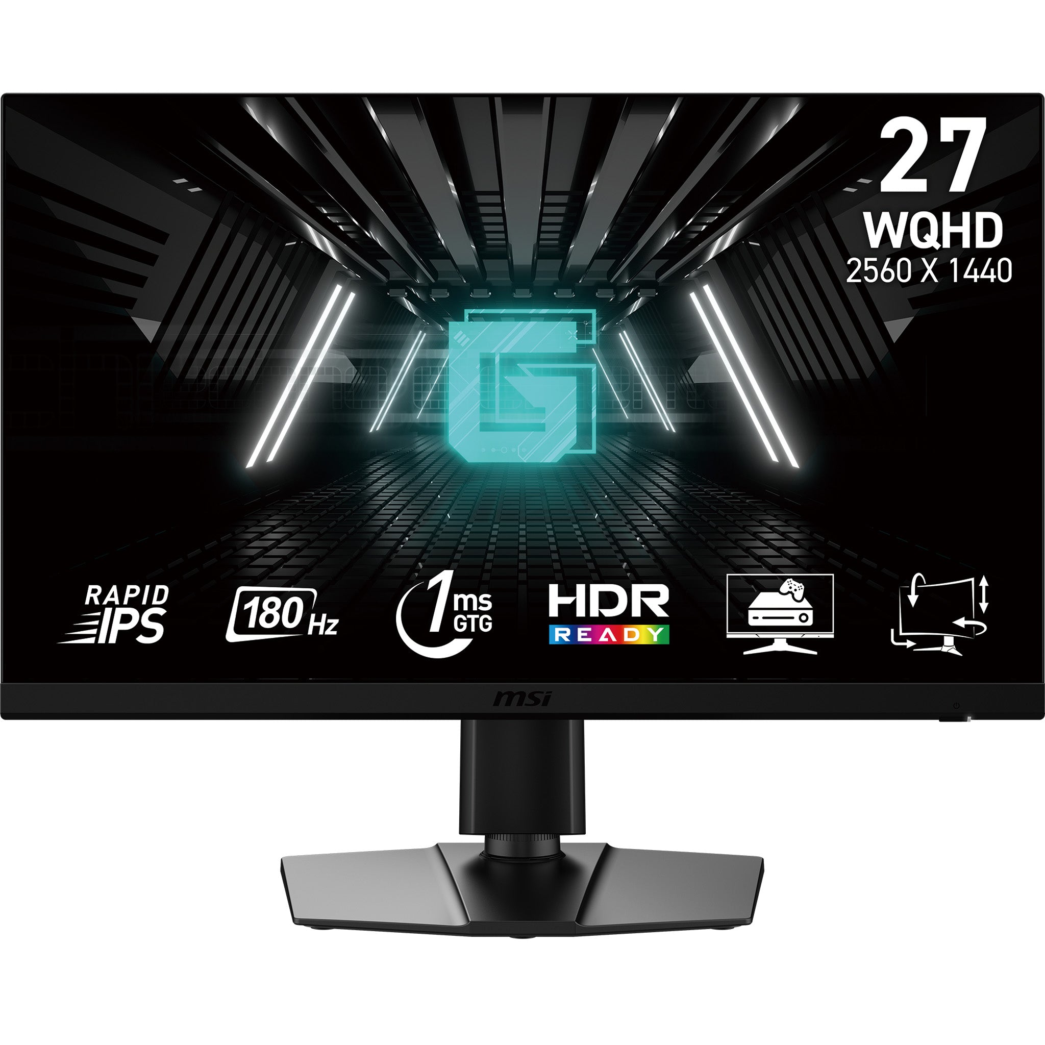MSI G272QPF E2 68 27-Inch Gaming Monitor | QHD 2560x1440 | 180Hz | ملاحظة: خربوش رفيع