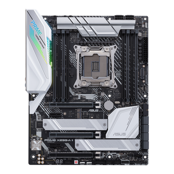 ASUS Prime X299-A II | Intel LGA 2066 ATX Workstation Motherboard | Quad-Channel DDR4 4266+ | 8× DIMM (256GB) | Triple M.2 | Intel VROC | For Core X-Series 7000/9000/10000