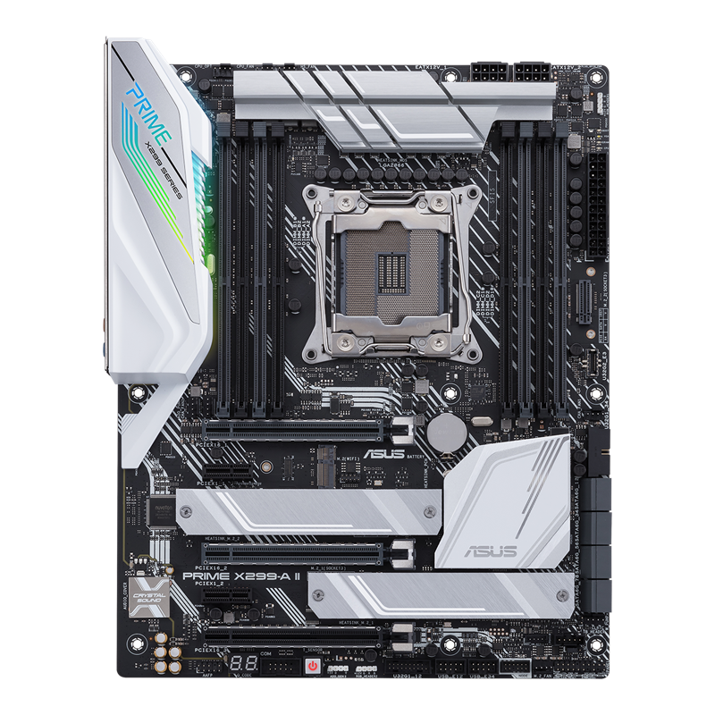 ASUS Prime X299-A II | Intel LGA 2066 ATX Workstation Motherboard | Quad-Channel DDR4 4266+ | 8× DIMM (256GB) | Triple M.2 | Intel VROC | For Core X-Series 7000/9000/10000