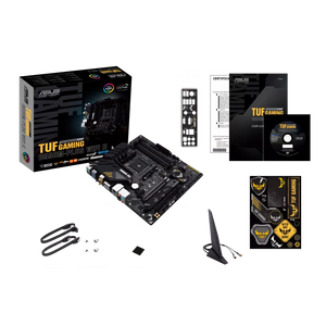 ASUS TUF Gaming B550M-PLUS WiFi II | AMD AM4 Micro-ATX Motherboard | DDR4 4866+ | PCIe 4.0 | Dual M.2 | WiFi 6 | 2.5G LAN | For Ryzen 5000/3000 Series