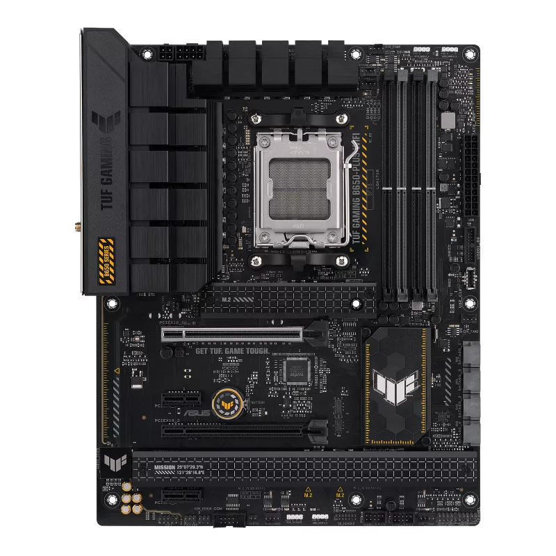 ASUS TUF Gaming B650-PLUS WiFi | AMD AM5 ATX Motherboard | DDR5 | PCIe 5.0 M.2 | 3× M.2 | WiFi 6 | USB 3.2 Gen 2x2 Type-C | For Ryzen 7000/8000/9000