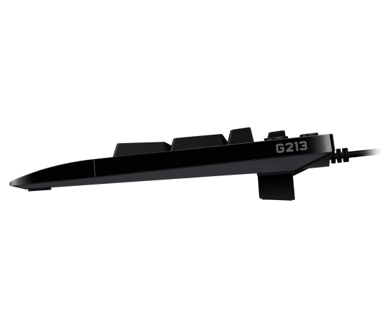 Logitech G213 Prodigy Gaming Keyboard | Tactile Mech-Dome Keys | 4mm Travel, 50g Actuation | 5-Zone LIGHTSYNC RGB, 16.8M Colours | Dedicated Media Controls | Spill-Resistant to 60ml | Integrated Palm Rest | USB Wired, 1.8m Cable