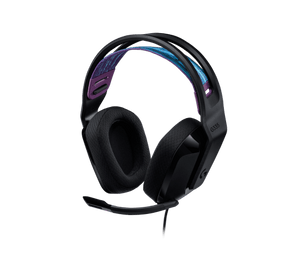 Logitech G335 Wired Gaming Headset | 40mm Neodymium Drivers | 3.5mm Universal Connection | Flip-to-Mute Mic | Suspension Headband with Reversible Strap | On-Ear Volume Roller | 240g | Discord Certified