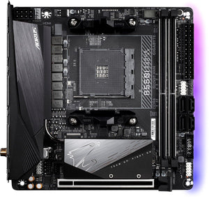 GIGABYTE B550I AORUS Pro AX | AMD AM4 Mini-ITX Motherboard | DDR4 5300+ | PCIe 4.0 | Dual M.2 | WiFi 6E | 2.5G LAN | USB 3.2 Gen 2 Type-C | For Ryzen 3000/4000/5000 Series | Small Form Factor PC