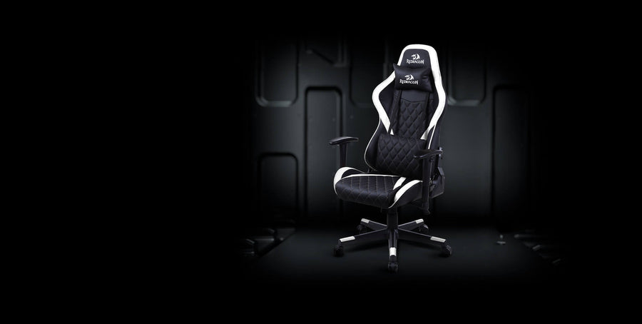 Redragon C211 Gaia Gaming Chair | Synthetic Leather · Metal Frame | 90°–180° Recline | 2-Way Adjustable Armrests | 70cm 