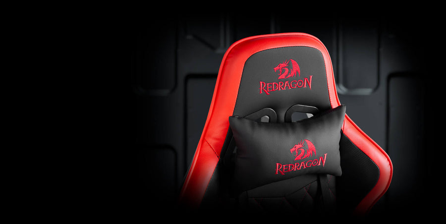 Redragon C211 Gaia Gaming Chair | Synthetic Leather · Metal Frame | 90°–180° Recline | 2-Way Adjustable Armrests | 70cm 