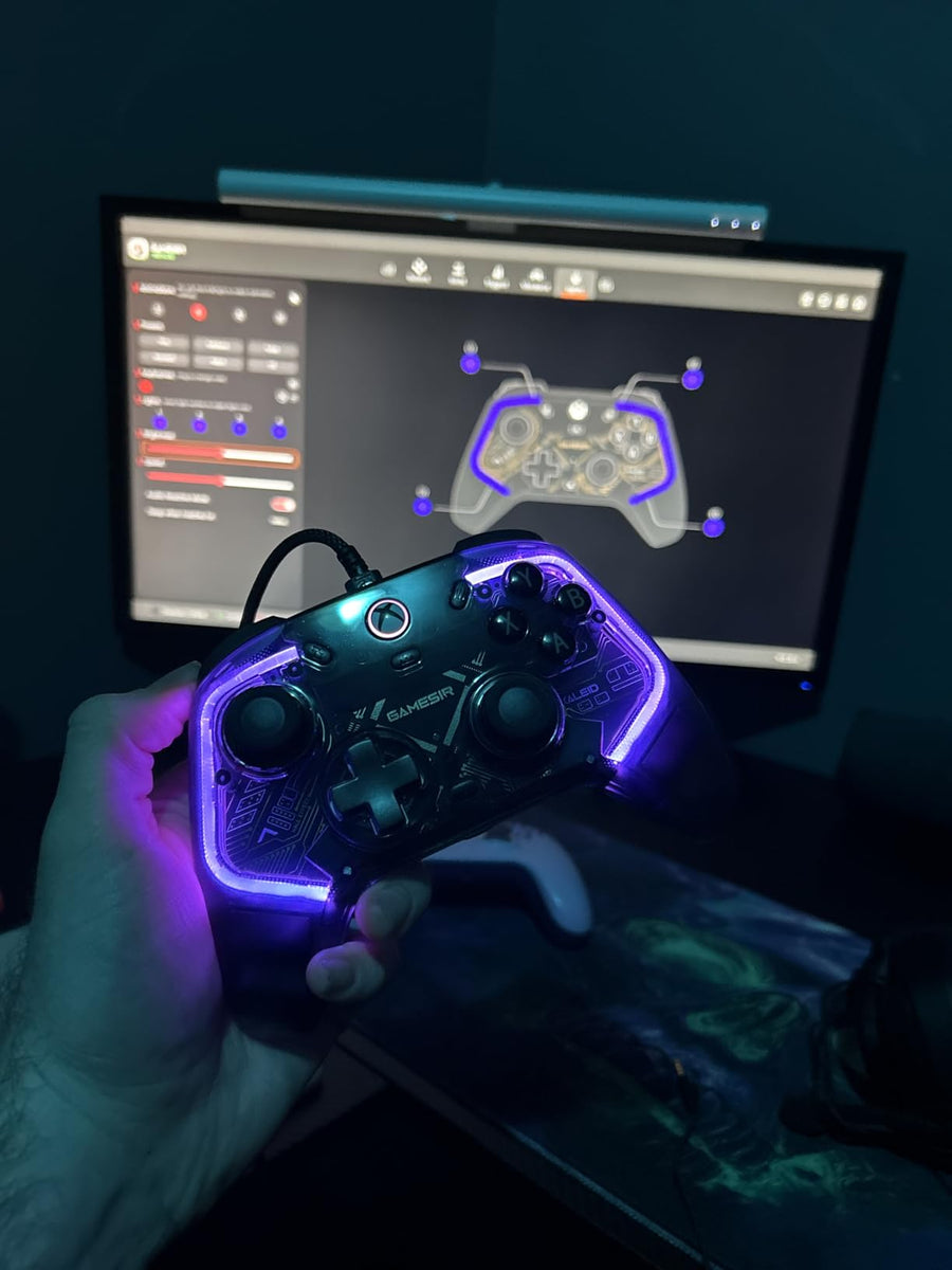 GameSir Kaleid K1 Wired Xbox Controller | Hall Effect Sticks · Triggers | RGB · Transparent Shell | 3 m Detachable USB-C