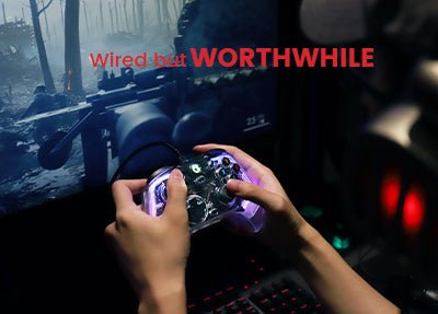 GameSir T4 Kaleid Wired Gaming Controller | Hall Effect Sticks · Triggers | 6-Axis Gyro · RGB | 2 m Detachable USB-C · 3