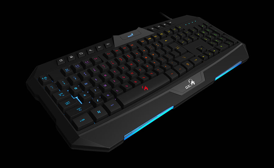 Genius Scorpion K20 Gaming Keyboard | 7-Colour Backlight · 4 Lighting Modes | 26-Key Anti-Ghosting | 10 Multimedia Keys 