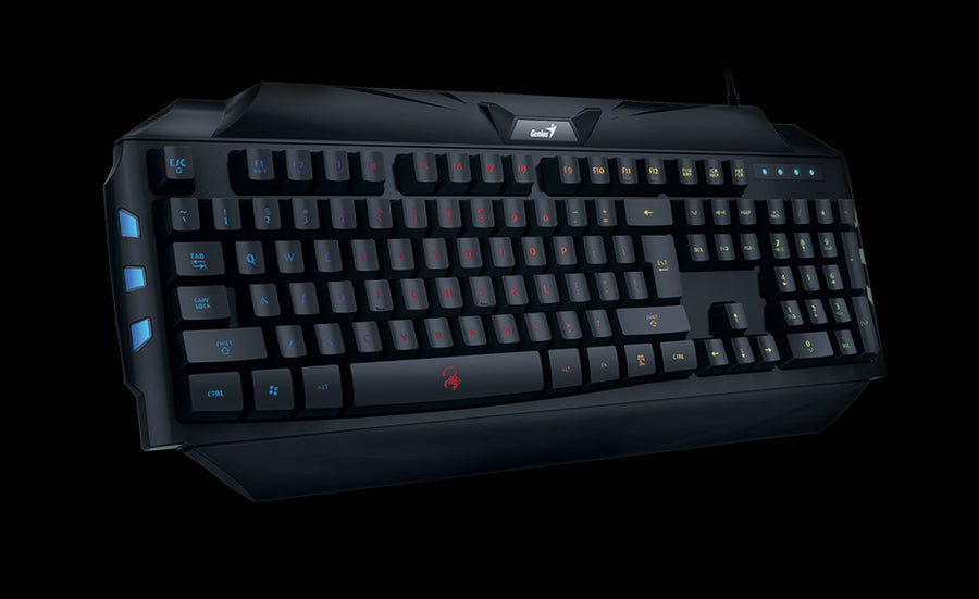 Genius Scorpion K5 Gaming Keyboard | 7-Colour Backlight · 4 Lighting Modes | 19-Key Anti-Ghosting | 12 Function Keys | 1