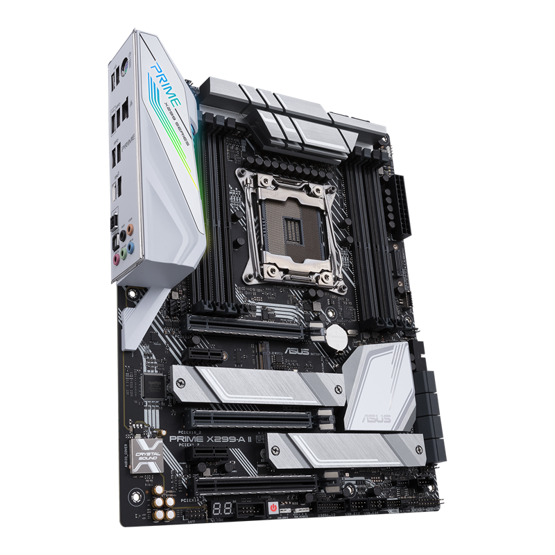 ASUS Prime X299-A II | Intel LGA 2066 ATX Workstation Motherboard | Quad-Channel DDR4 4266+ | 8× DIMM (256GB) | Triple M.2 | Intel VROC | For Core X-Series 7000/9000/10000
