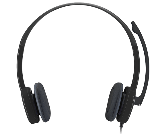 Logitech H151 Stereo Headset | Single 3.5mm Jack · 1.8m Cable | 20Hz–20kHz · 22 Ohm | Rotating Noise-Cancelling Boom Mic