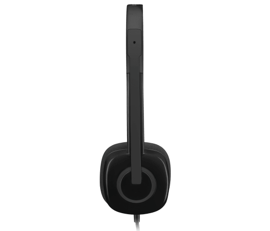 Logitech H151 Stereo Headset | Single 3.5mm Jack · 1.8m Cable | 20Hz–20kHz · 22 Ohm | Rotating Noise-Cancelling Boom Mic