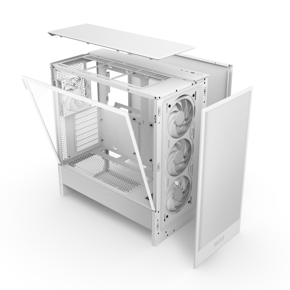 NZXT H5 Flow RGB PC Case | ATX Mid Tower | ARGB Fans