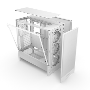 NZXT H5 Flow RGB PC Case | ATX Mid Tower | ARGB Fans