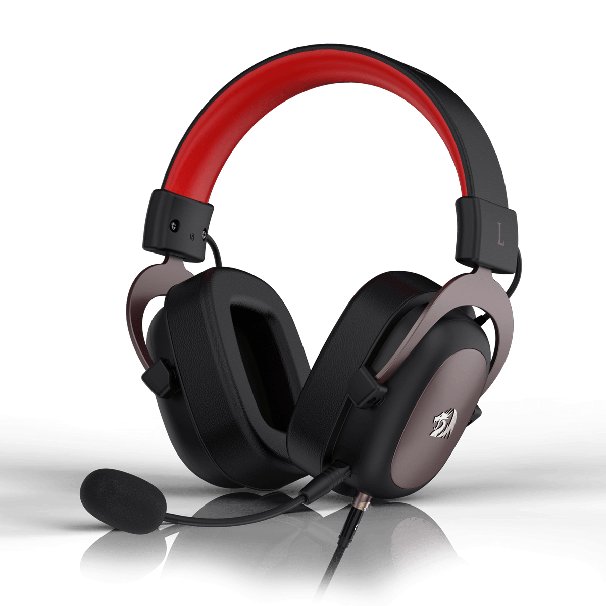 Redragon H510 ZEUS Wired Gaming Headset | 53mm Drivers | 7.1 Surround via USB Control Box | Detachable Noise-Cancelling Mic | Detachable 3.5mm Cable + Y-Splitter | 50Hz-20kHz | 64 Ohm | 110+/-3dB | PC, PS4/PS3, Xbox One X, Switch