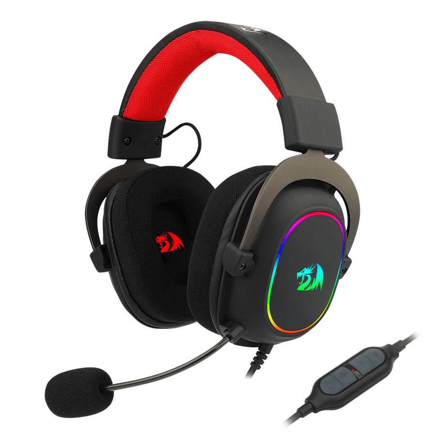 Redragon H510 Zeus-X RGB Wired Gaming Headset | 7.1 Surround Sound | 53mm Drivers | 50Hz-20kHz | 64Ω | USB Braided Cable
