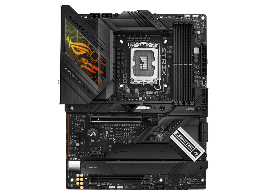 ASUS ROG Strix Z790-H Gaming WiFi | Intel LGA 1700 ATX Motherboard | DDR5 7800+ | PCIe 5.0 | WiFi 6E | 4× M.2 | USB 3.2 Gen 2x2 | Aura Sync RGB