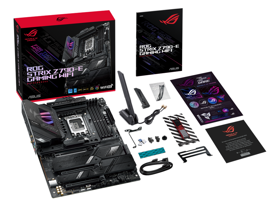 ASUS ROG Strix Z790-E Gaming WiFi | Intel LGA 1700 ATX Motherboard | DDR5 7200+ | PCIe 5.0 | 5× M.2 with PCIe 5.0 | WiFi 6E | USB 3.2 Gen 2x2 + 30W PD | For Intel 12th/13th/14th Gen