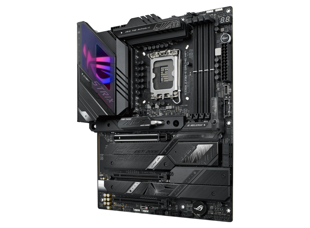 ASUS ROG Strix Z790-E Gaming WiFi | Intel LGA 1700 ATX Motherboard | DDR5 7200+ | PCIe 5.0 | 5× M.2 with PCIe 5.0 | WiFi 6E | USB 3.2 Gen 2x2 + 30W PD | For Intel 12th/13th/14th Gen