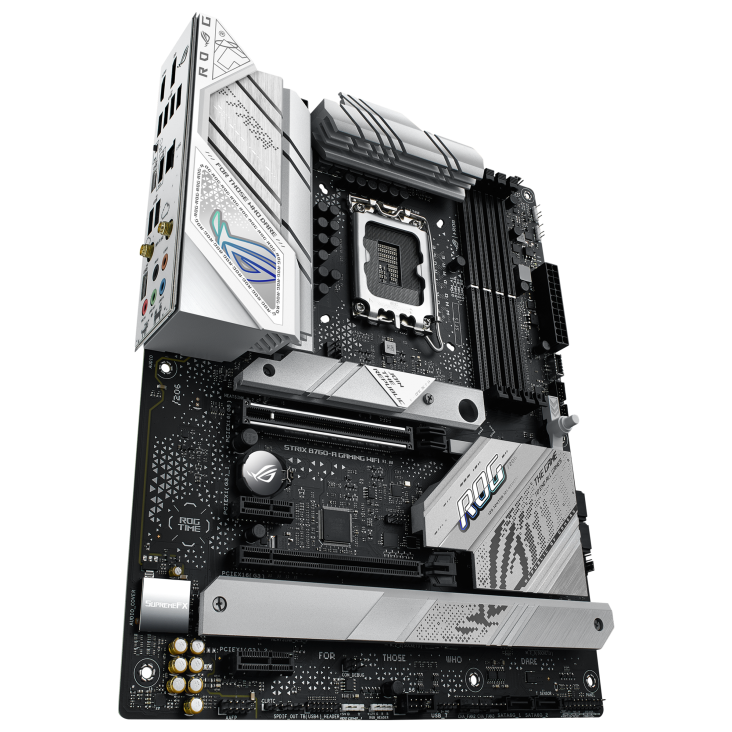 ASUS ROG Strix B760-A Gaming WiFi | Intel LGA 1700 ATX White Motherboard | DDR5 7800+ | PCIe 5.0 | 3× M.2 | WiFi 6E | USB 3.2 Gen 2x2 | ROG SupremeFX Audio | For Intel 12th/13th/14th Gen