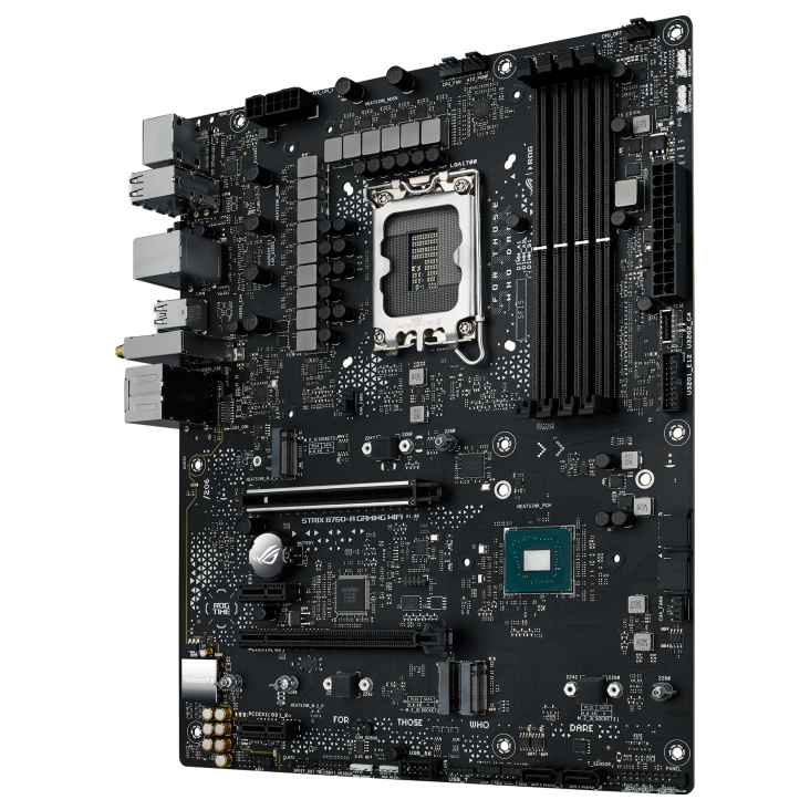 ASUS ROG Strix B760-A Gaming WiFi | Intel LGA 1700 ATX White Motherboard | DDR5 7800+ | PCIe 5.0 | 3× M.2 | WiFi 6E | USB 3.2 Gen 2x2 | ROG SupremeFX Audio | For Intel 12th/13th/14th Gen