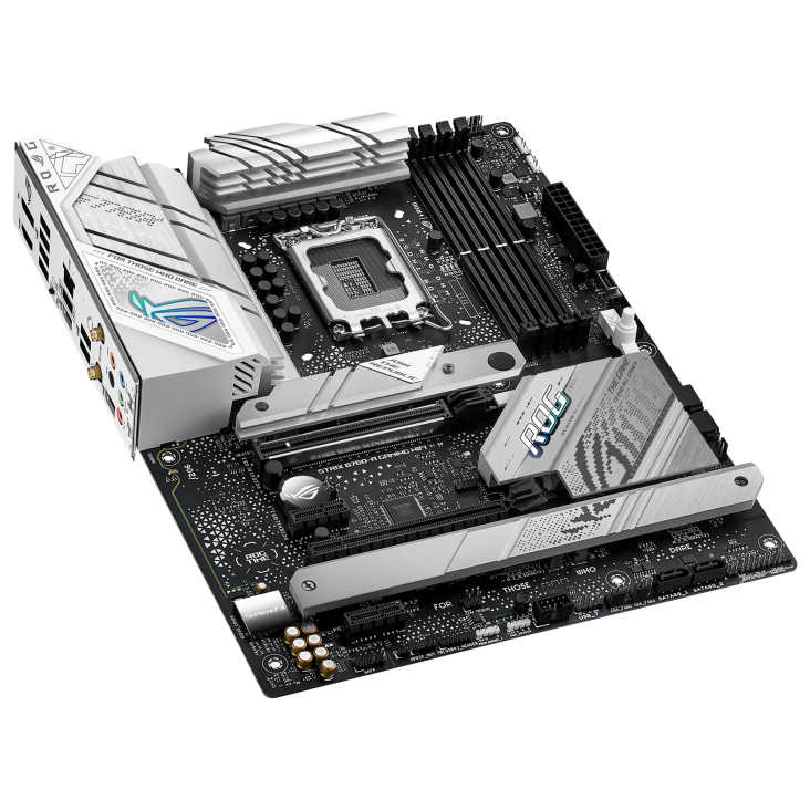 ASUS ROG Strix B760-A Gaming WiFi | Intel LGA 1700 ATX White Motherboard | DDR5 7800+ | PCIe 5.0 | 3× M.2 | WiFi 6E | USB 3.2 Gen 2x2 | ROG SupremeFX Audio | For Intel 12th/13th/14th Gen