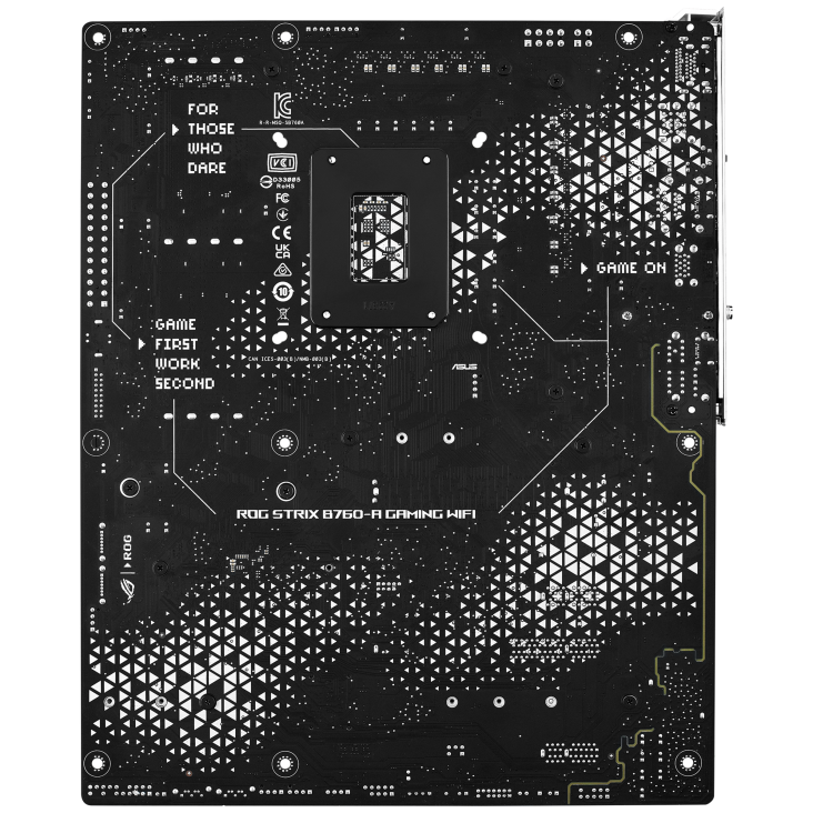 ASUS ROG Strix B760-A Gaming WiFi | Intel LGA 1700 ATX White Motherboard | DDR5 7800+ | PCIe 5.0 | 3× M.2 | WiFi 6E | USB 3.2 Gen 2x2 | ROG SupremeFX Audio | For Intel 12th/13th/14th Gen