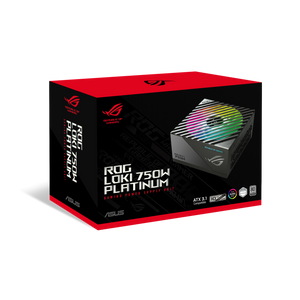 ASUS ROG Loki SFX-L 750W Platinum Power Supply Black | 80+ Platinum + Cybenetics Platinum | ATX 3.0 + PCIe 5.0 Native 600W 12VHPWR | 120mm Axial-Tech ARGB Fan | Aura Sync | Etched Modular Cables | SFX-L Form Factor | Lambda A Acoustics