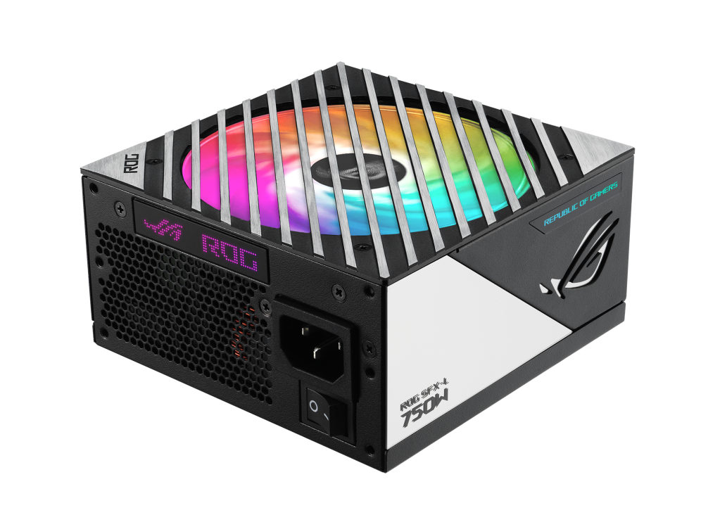 ASUS ROG Loki SFX-L 750W Platinum Power Supply Black | 80+ Platinum + Cybenetics Platinum | ATX 3.0 + PCIe 5.0 Native 600W 12VHPWR | 120mm Axial-Tech ARGB Fan | Aura Sync | Etched Modular Cables | SFX-L Form Factor | Lambda A Acoustics