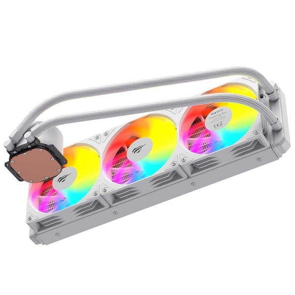 HAVIT Gamenote F2002 AIO Liquid CPU Cooler | 360mm Radiator | Intel LGA1700 · AMD AM5 | White