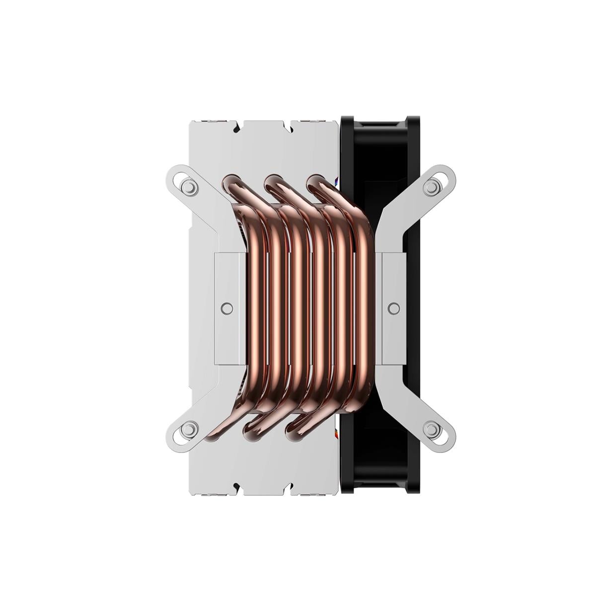 HAVIT Gamenote F2005 CPU Air Cooler | 6 × 6mm Copper Heatpipes · 200W TDP | 120mm RGB Fan · Hydraulic Bearing | Aluminium Fin Tower · 12V | Intel LGA1700 · LGA1200 · LGA115X | Black