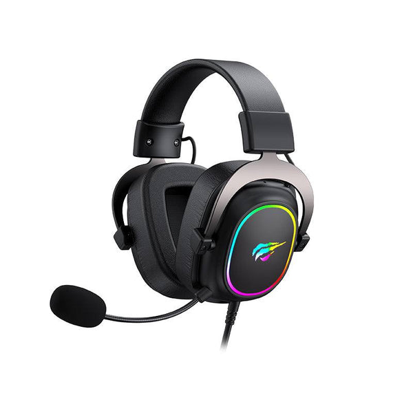 HAVIT Gamenote H2002P Gaming Headset | 53mm Drivers | Virtual 7.1 Surround · RGB | Detachable Magnetic Mic | 3.5mm + USB